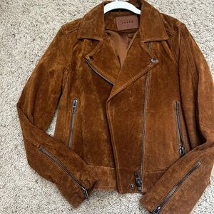 Blank NYC Tan Suede Jacket size small